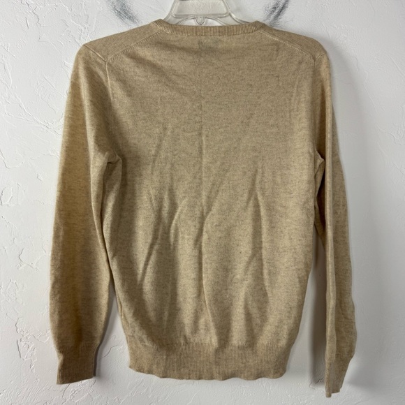 J Crew‎ Sweater Pullover Sweatshirt Knit Top Oatmeal Heather Marled Tan Beige - Picture 2 of 6